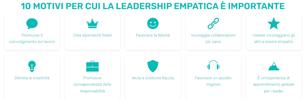 10 motivi per cui la leadership empatica è importante